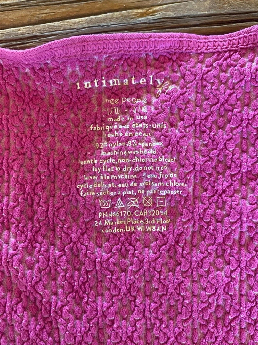 Free People Love Letter Long Sleeve in Glass Roses Pink Purple Size M/L - Picture 5 of 5